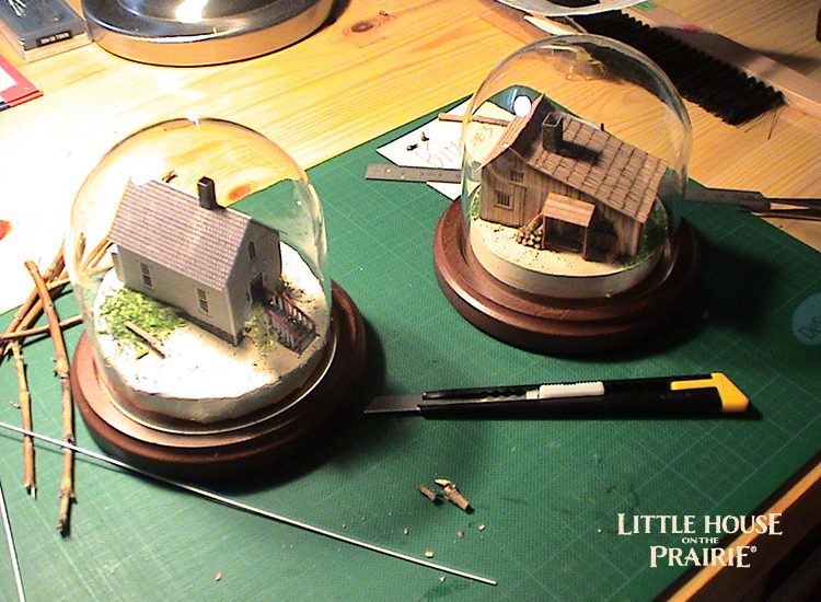 Eric Caron's first small Little House on the Prairie models he made in 2005.
