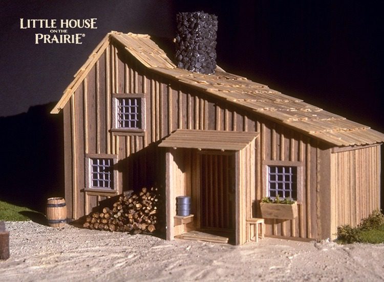 A large scale model of the Ingalls family house.