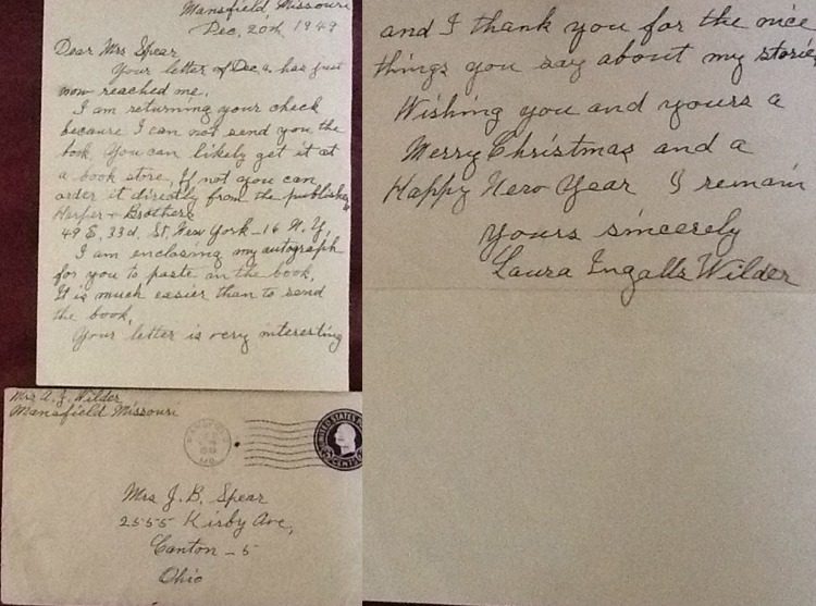 Fan Feature – Judy Green’s Story of Laura Ingalls Wilder’s Letter