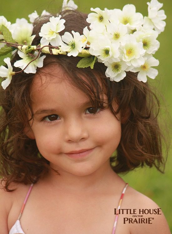 Flower fairy hair wreath crown.