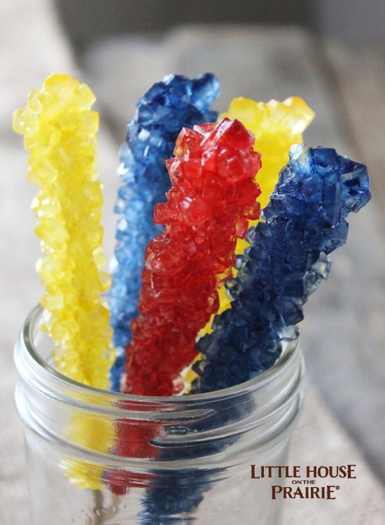 Homemade old-fashioned candy - delicious rock candy sticks!