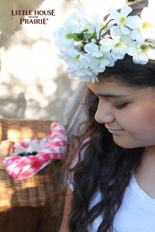 Picnic Little House on the Prairie Fun - Flower Hair Wreath