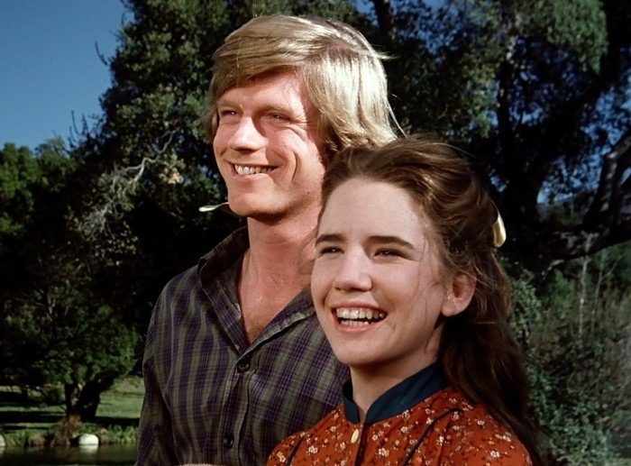 Little House on the Prairie episode He Loves Me He Loves Me Not Part 1 featuring Dean Butler as Almanzo Wilder and Melissa Gilbert as Laura Ingalls.