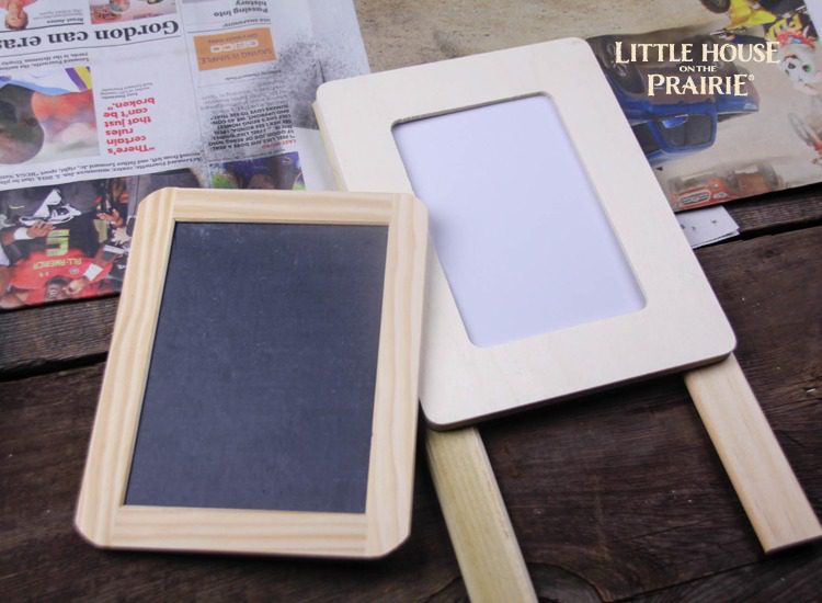 Gluing the chalkboard onto your slate