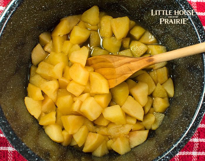 Making old-fashioned applesauce recipe. So delicious.