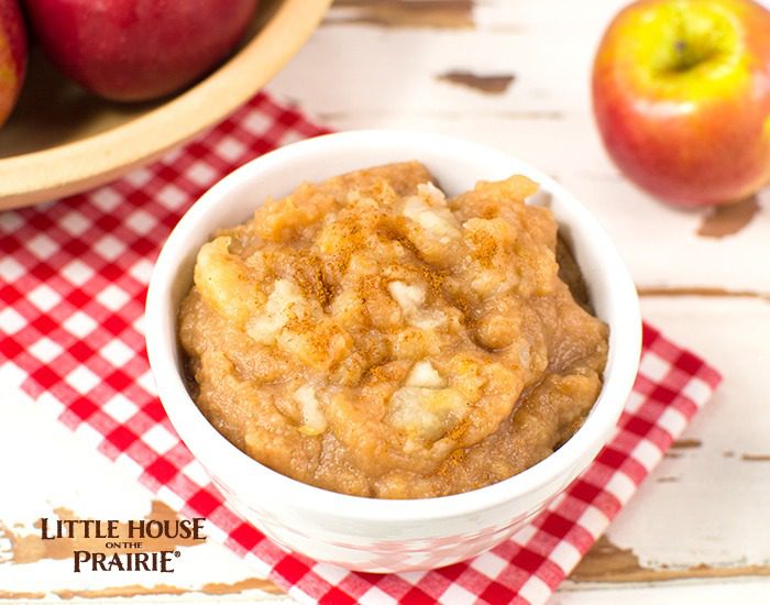 Old-fashioned applesauce recipe inspired by Little House on the Prairie