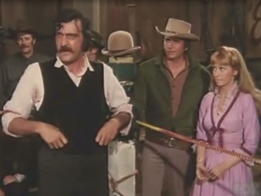 Victor French in “An Earthquake Called Callahan.” Bonanza (Season 12, Episode 28)