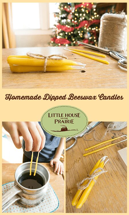 Homemade Dipped Beeswax Candles