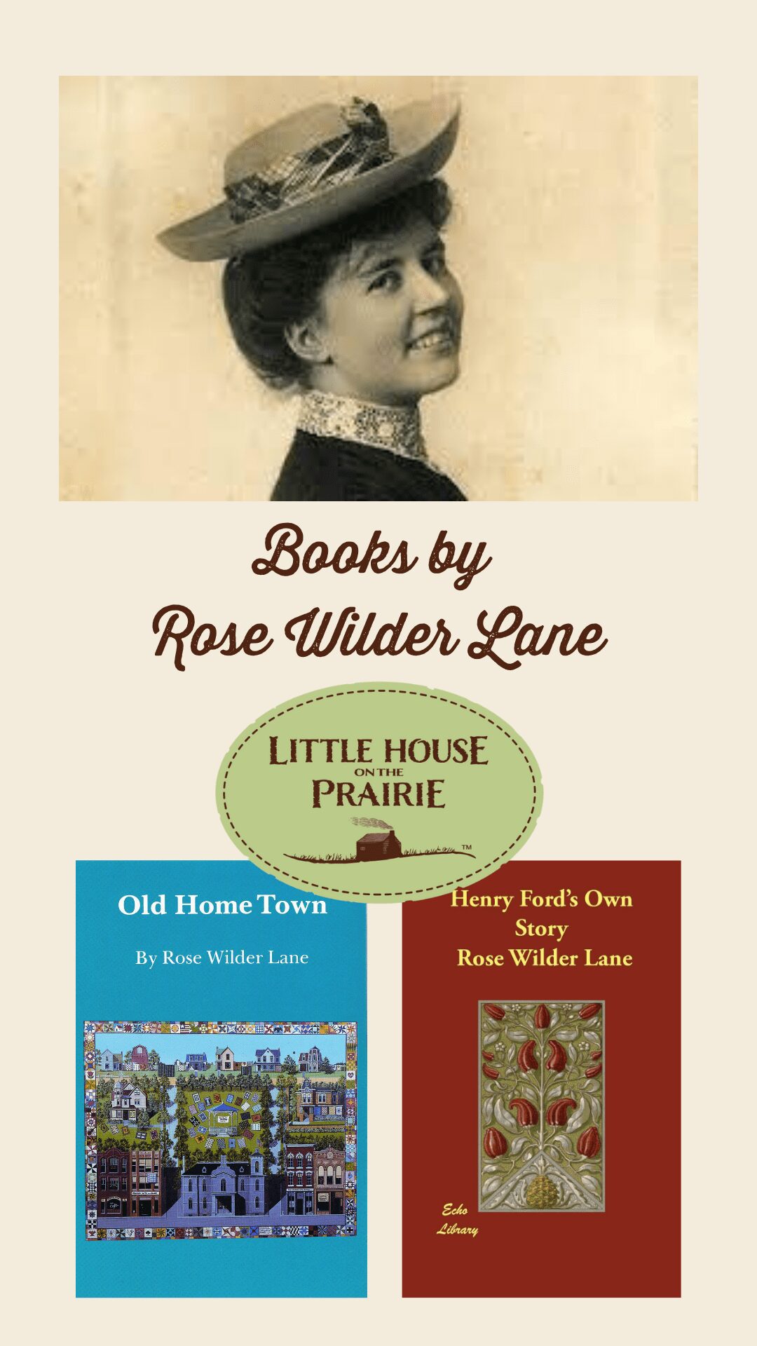 Books by Rose Wilder Lane | Little House on the Prairie