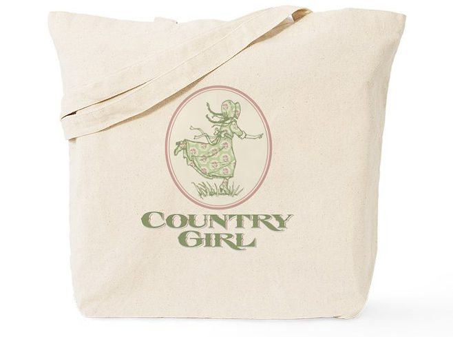 Country Girl Canvas Tote Bag