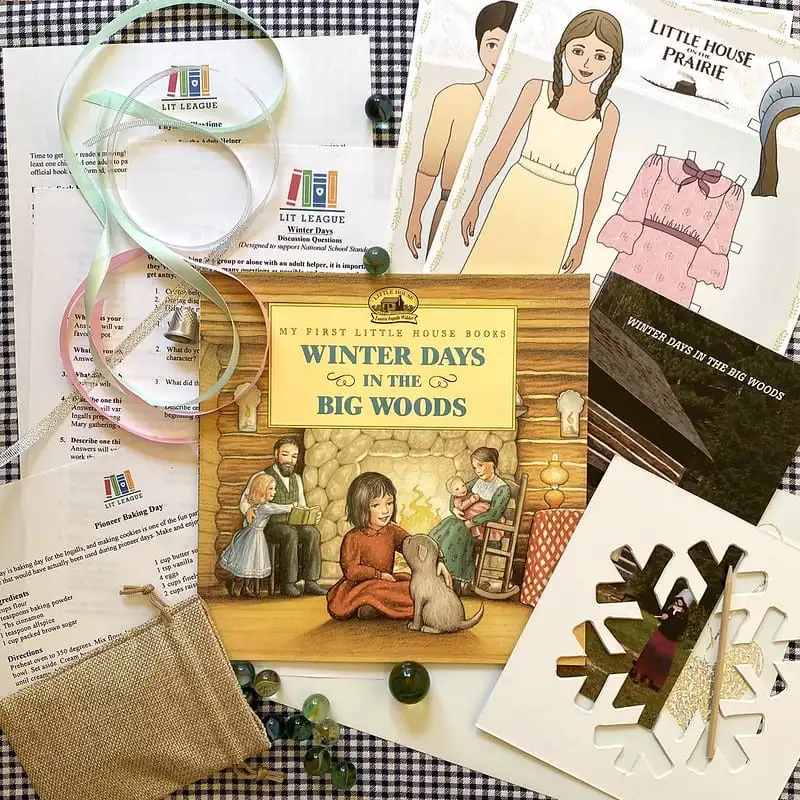 Winter Days in the Big Woods Picture Book Activity Box