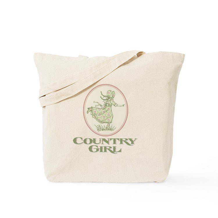 Country Girl Canvas Tote Bag