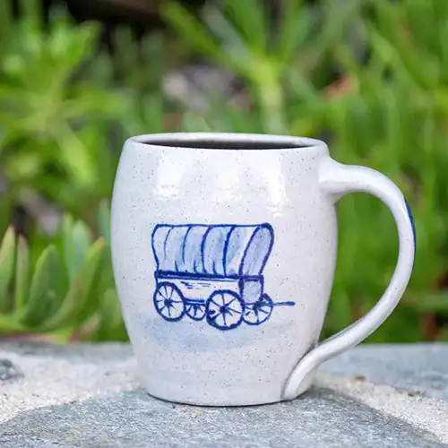 Limited-Edition '50 Years on the Prairie' Cafe Mug - Covered Wagon