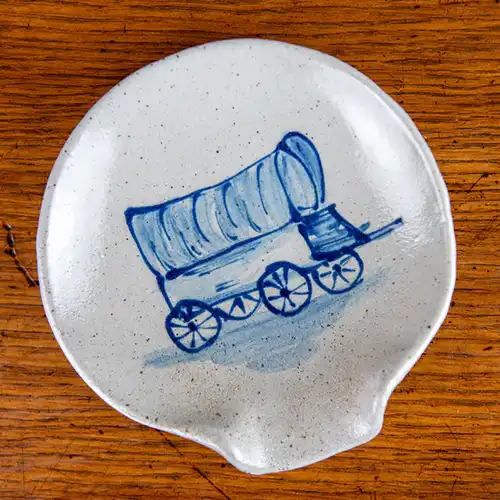 Limited-Edition '50 Years on the Prairie' Spoon Rest - Covered Wagon