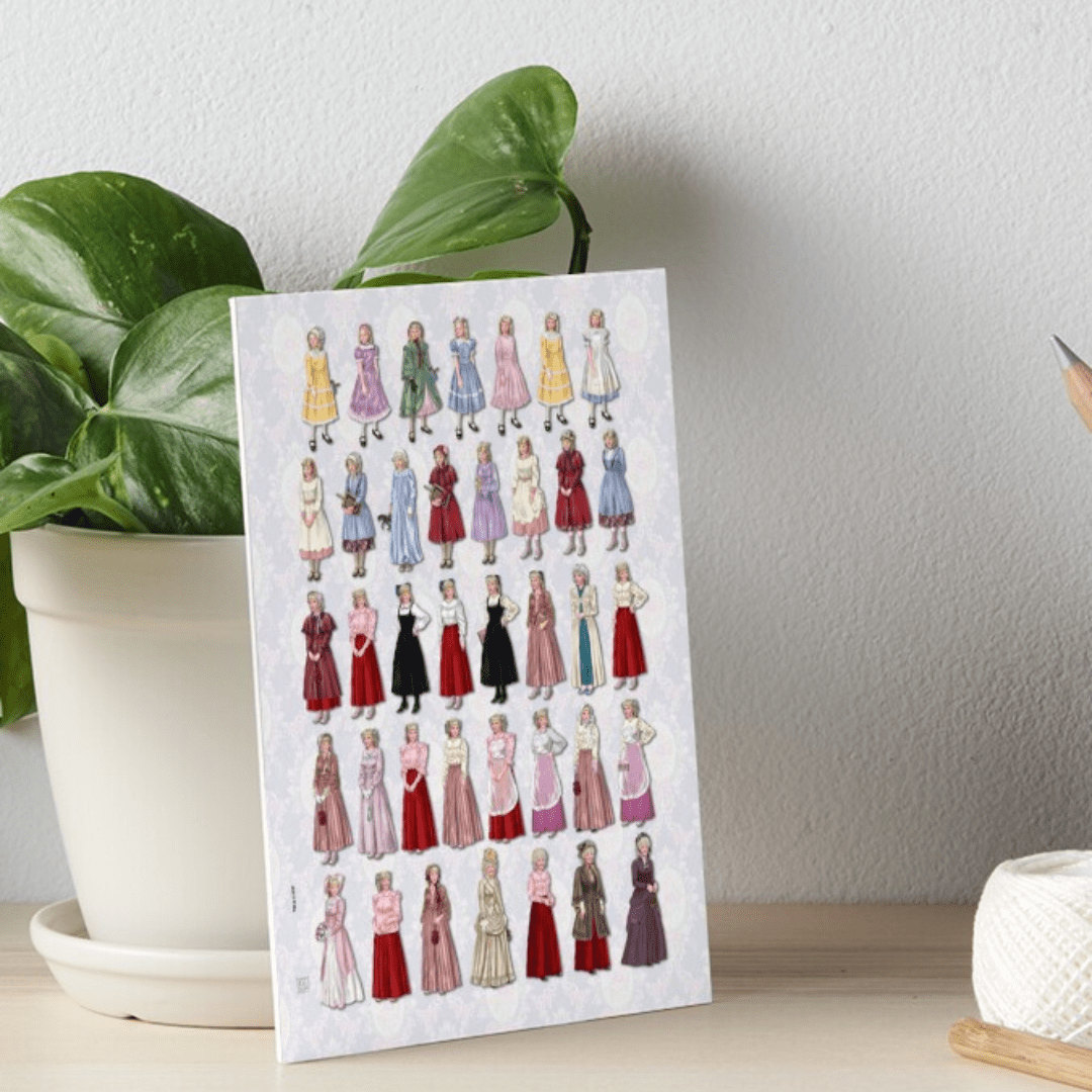 Nellie Oleson Wardrobe Art Board Print